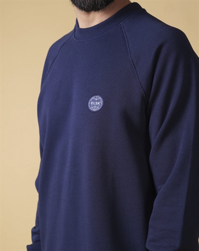 Elsk - Globe Mens Reglan Crewneck Sweatshrt - Dark Navy 